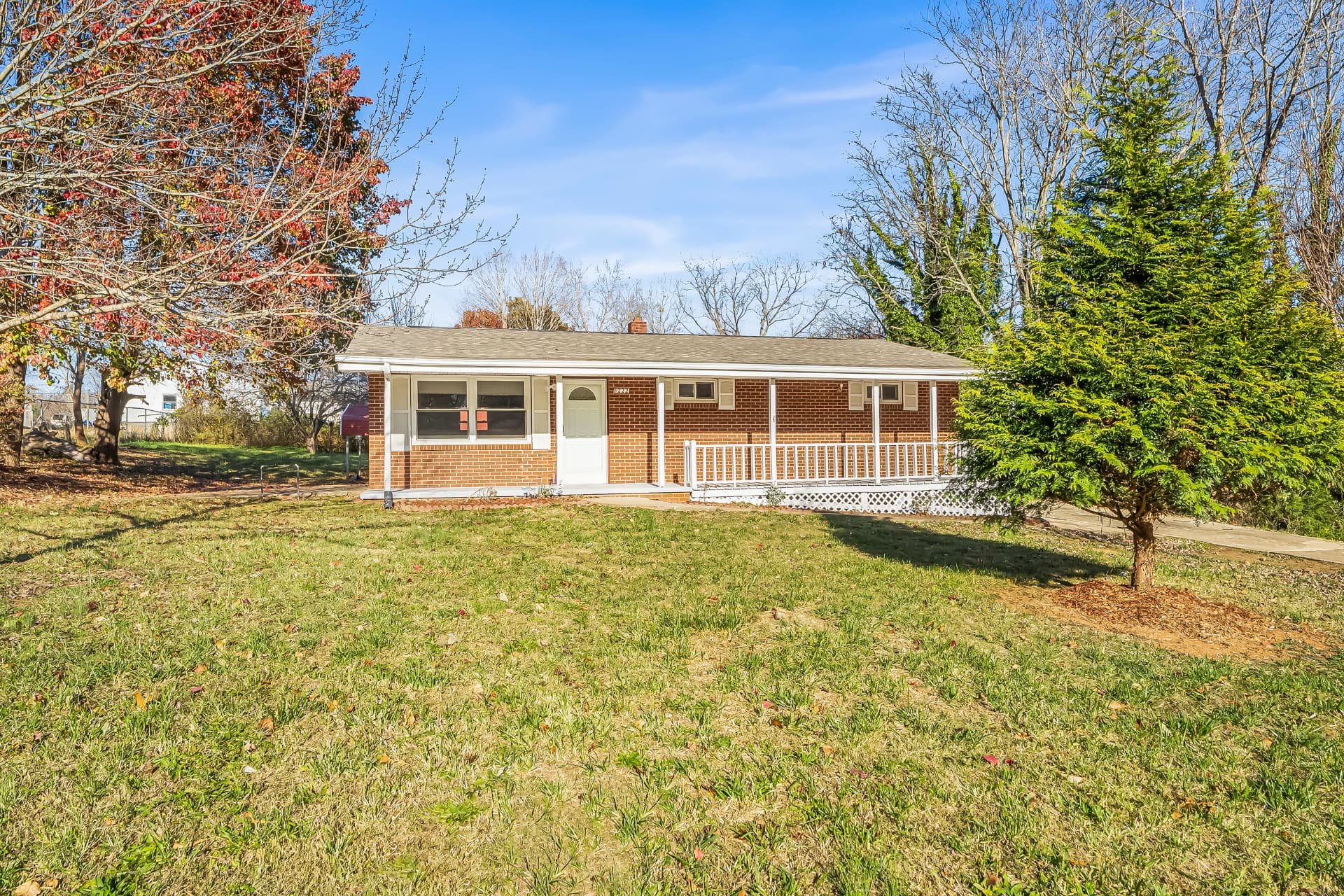 Renovated brick ranch exterior on Old North in Lenoir, NC